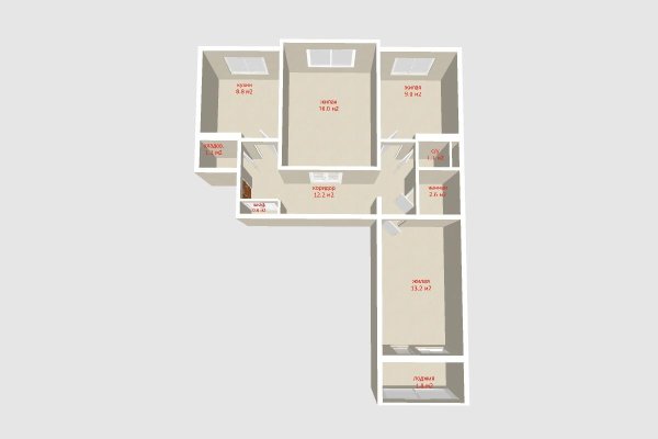 3-комнатная квартира по адресу Городецкая ул., д. 58 - фото 16