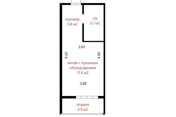 1-комнатная квартира по адресу Дзержинского просп., д. 19 к. А - фото 14