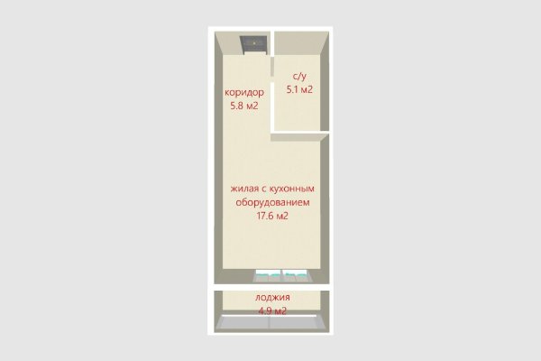 1-комнатная квартира по адресу Дзержинского просп., д. 19 к. А - фото 15