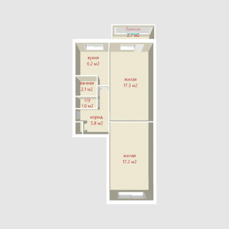 Фотография 2-комнатная квартира по адресу Пушкина просп., д. 19 - фото 18