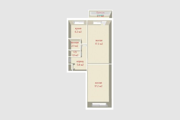 2-комнатная квартира по адресу Пушкина просп., д. 19 - фото 18