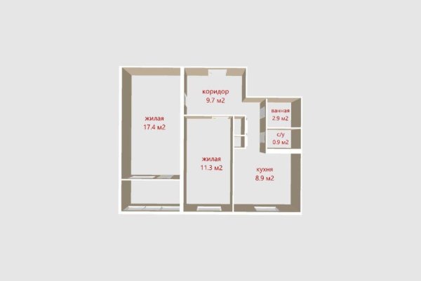 2-комнатная квартира по адресу Громова ул., д. 32 - фото 18