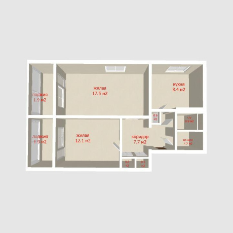 Фотография 2-комнатная квартира по адресу Героев 120 Дивизии ул., д. 8 - фото 2