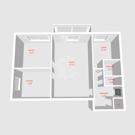 Фотография 3-комнатная квартира по адресу Уборевича ул., д. 134 - фото 2