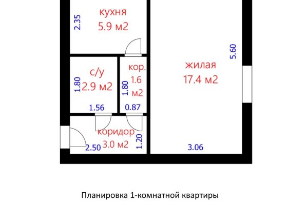 1-комнатная квартира по адресу Советская ул., д. 98 - фото 10