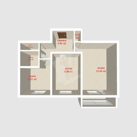 Фотография 2-комнатная квартира по адресу Воронянского ул., д. 54 - фото 13