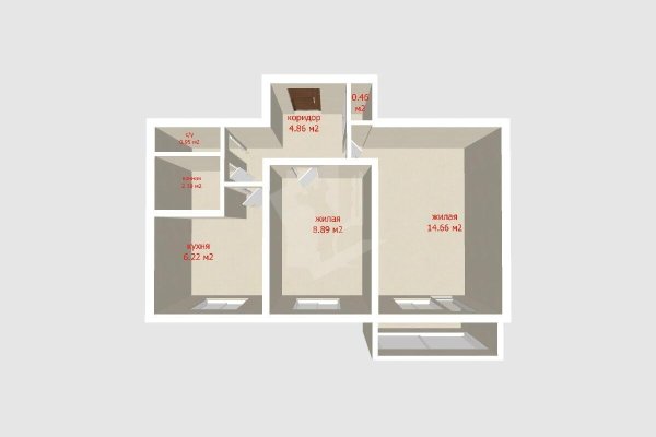 2-комнатная квартира по адресу Воронянского ул., д. 54 - фото 13