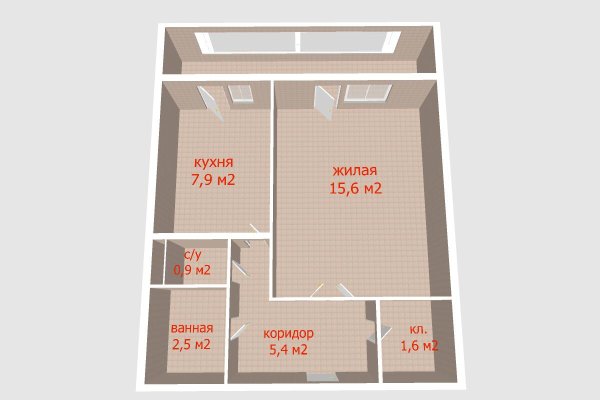 1-комнатная квартира по адресу Горецкого ул., д. 27 - фото 3