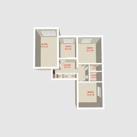 Фотография 3-комнатная квартира по адресу Кабушкина ул., д. 98 - фото 2