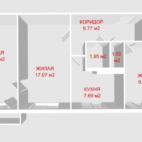 Фотография 3-комнатная квартира по адресу Коласа ул., д. 52 - фото 19