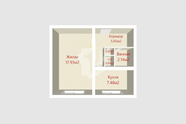 1-комнатная квартира по адресу Ангарская ул., д. 50 - фото 19