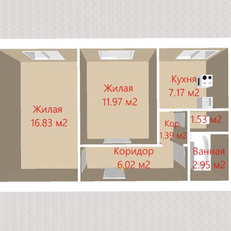 Фотография 2-комнатная квартира по адресу Сурганова ул., д. 25 - 19
