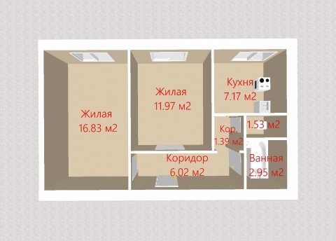 2-комнатная квартира по адресу Сурганова ул., д. 25 - фото 19