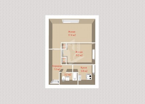 2-комнатная квартира по адресу Победителей просп., д. 3 - фото 17