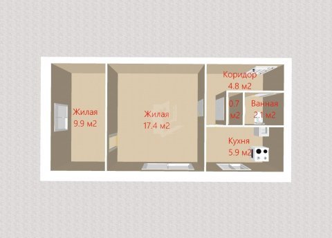 2-комнатная квартира по адресу Геофизика ул., д. 10 - фото 13