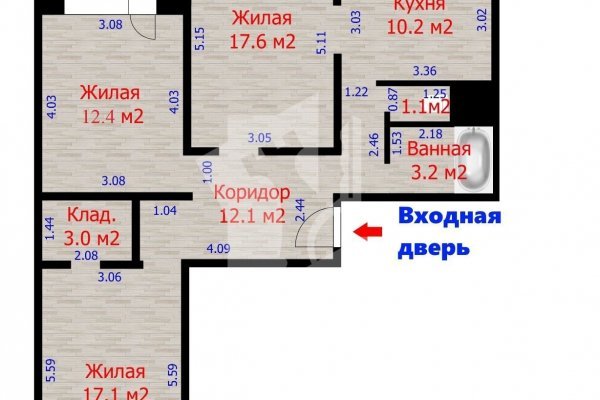 3-комнатная квартира по адресу Александрова ул., д. 10 - фото 20