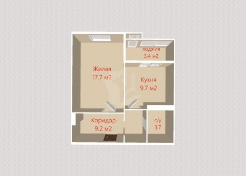 1-комнатная квартира по адресу Михаловская ул., д. 6 - фото 19