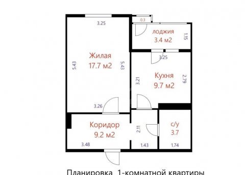 1-комнатная квартира по адресу Михаловская ул., д. 6 - фото 18