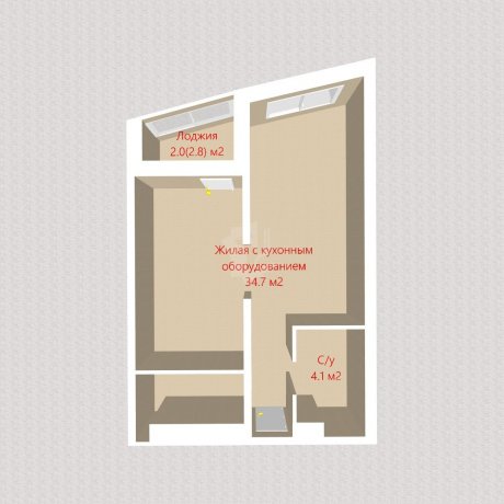 Фотография 2-комнатная квартира по адресу Жореса Алфёрова ул., д. 10 - 15