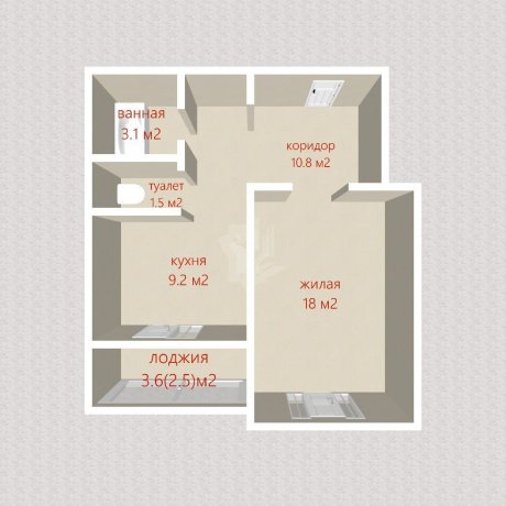 Фотография 1-комнатная квартира по адресу Одесская ул., д. 20 к. а - 19