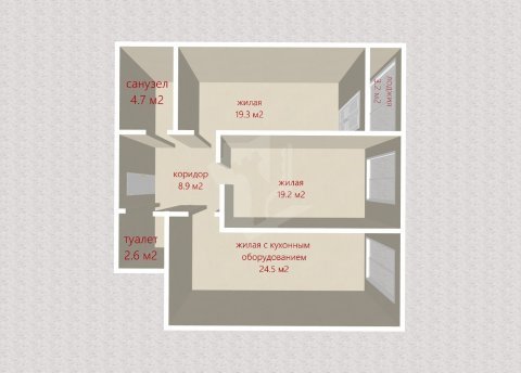 3-комнатная квартира по адресу Богдановича ул., д. 144 - фото 4