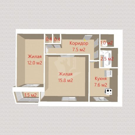 Фотография 2-комнатная квартира по адресу Одоевского ул., д. 18 к. 3 - 18