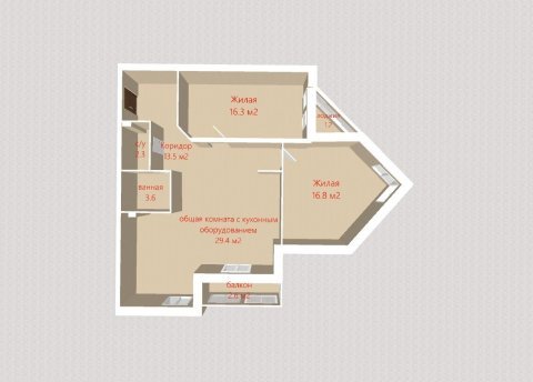 3-комнатная квартира по адресу Лопатина ул., д. 7 - фото 14