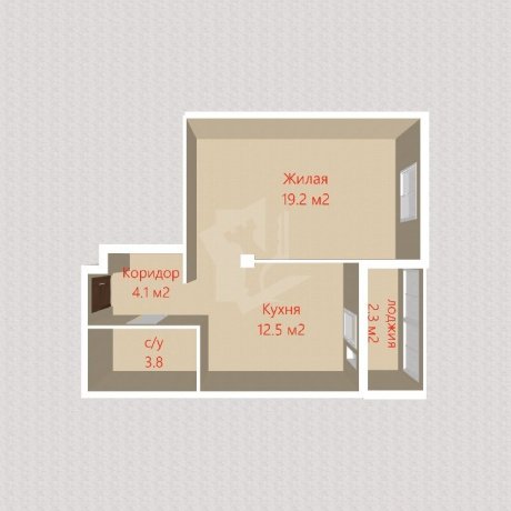 Фотография 1-комнатная квартира по адресу Алибегова ул., д. 28 - 20