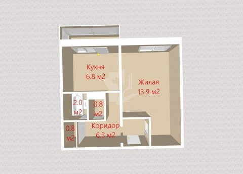 1-комнатная квартира по адресу Павловского ул., д. 42 - фото 20