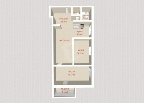 3-комнатная квартира по адресу Гамарника ул., д. 2 - фото 17