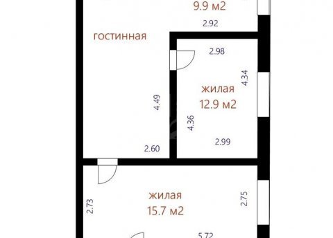 3-комнатная квартира по адресу Гамарника ул., д. 2 - фото 16