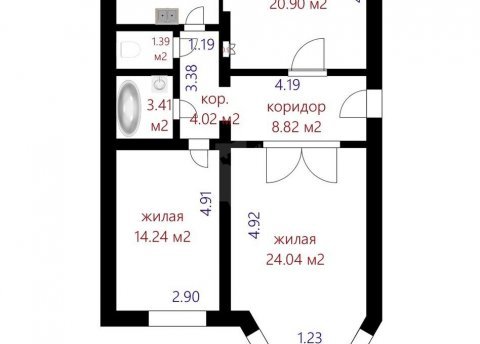 3-комнатная квартира по адресу Независимости просп., д. 107 - фото 6