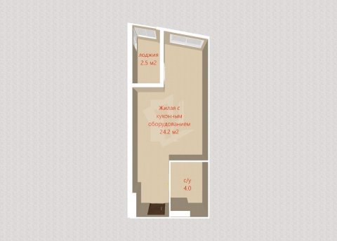 1-комнатная квартира по адресу Жореса Алфёрова ул., д. 11 - фото 20