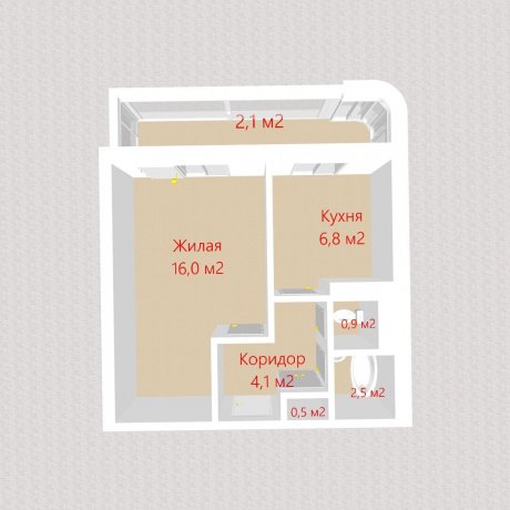 Фотография 1-комнатная квартира по адресу Казинца ул., д. 120 - 20