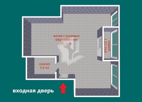 3-комнатная квартира по адресу Мира просп., д. 6 - фото 8