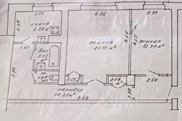 2-комнатная квартира по адресу Киселева ул., д. 3 - фото 1