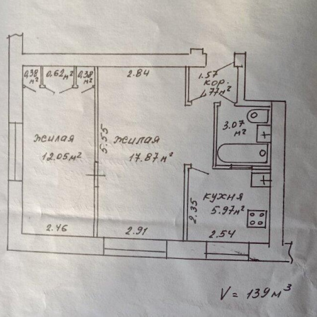 Фотография 2-комнатная квартира по адресу Партизанский просп., д. 74 - фото 1