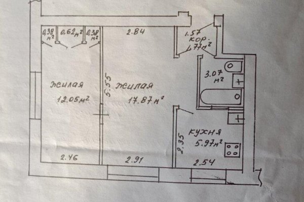 2-комнатная квартира по адресу Партизанский просп., д. 74 - фото 1