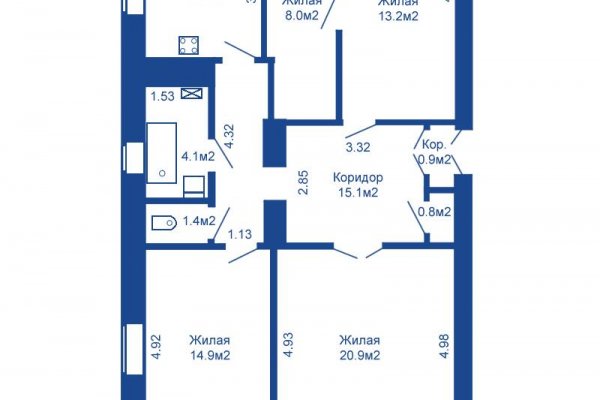 4-комнатная квартира по адресу Красноармейская ул., д. 34 - фото 11