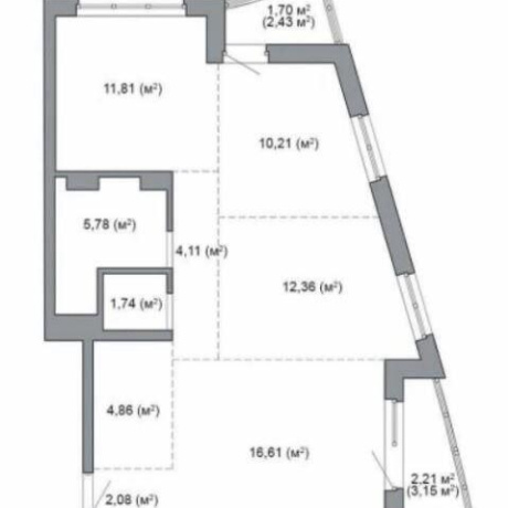 Фотография 2-комнатная квартира по адресу Игоря Лученка ул., д. 24 - фото 8