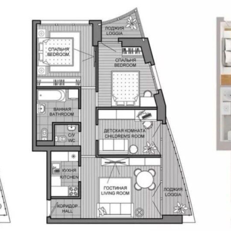 Фотография 2-комнатная квартира по адресу Игоря Лученка ул., д. 24 - фото 9