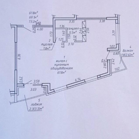 Фотография 2-комнатная квартира по адресу Игоря Лученка ул., д. 24 - фото 11