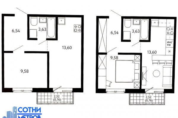 2-комнатная квартира по адресу улица Серебряный Лес, 7 - фото 2