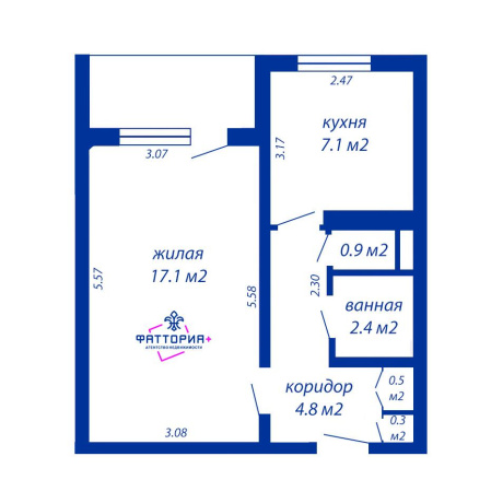 Фотография 1-комнатная квартира по адресу Бельского ул., д. 53 - фото 1