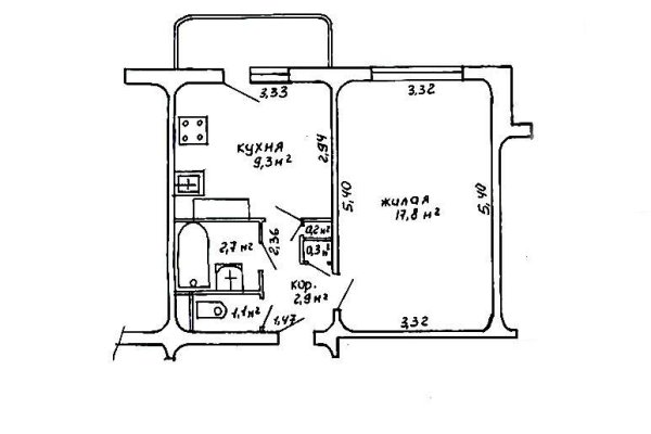 1-комнатная квартира по адресу Гинтовта ул., д. 44 - фото 1