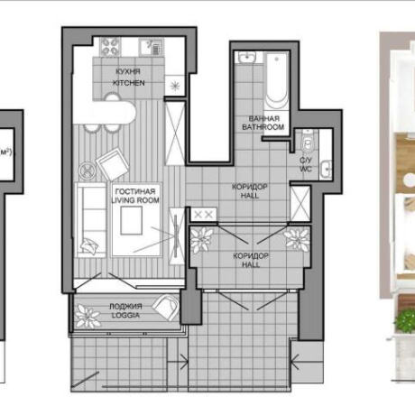 Фотография 1-комнатная квартира по адресу Леонида Щемелёва ул., д. 10 - фото 1