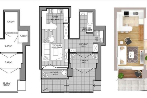 1-комнатная квартира по адресу Леонида Щемелёва ул., д. 10 - фото 1