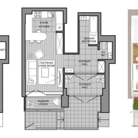 Фотография 1-комнатная квартира по адресу Николы Теслы ул., д. 30 - фото 1
