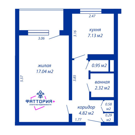 Фотография 1-комнатная квартира по адресу Платонова ул., д. 21 - фото 1