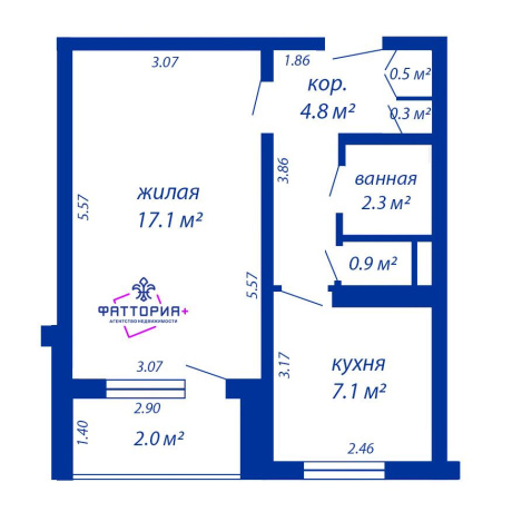 Фотография 1-комнатная квартира по адресу Слободская ул., д. 137 - фото 1